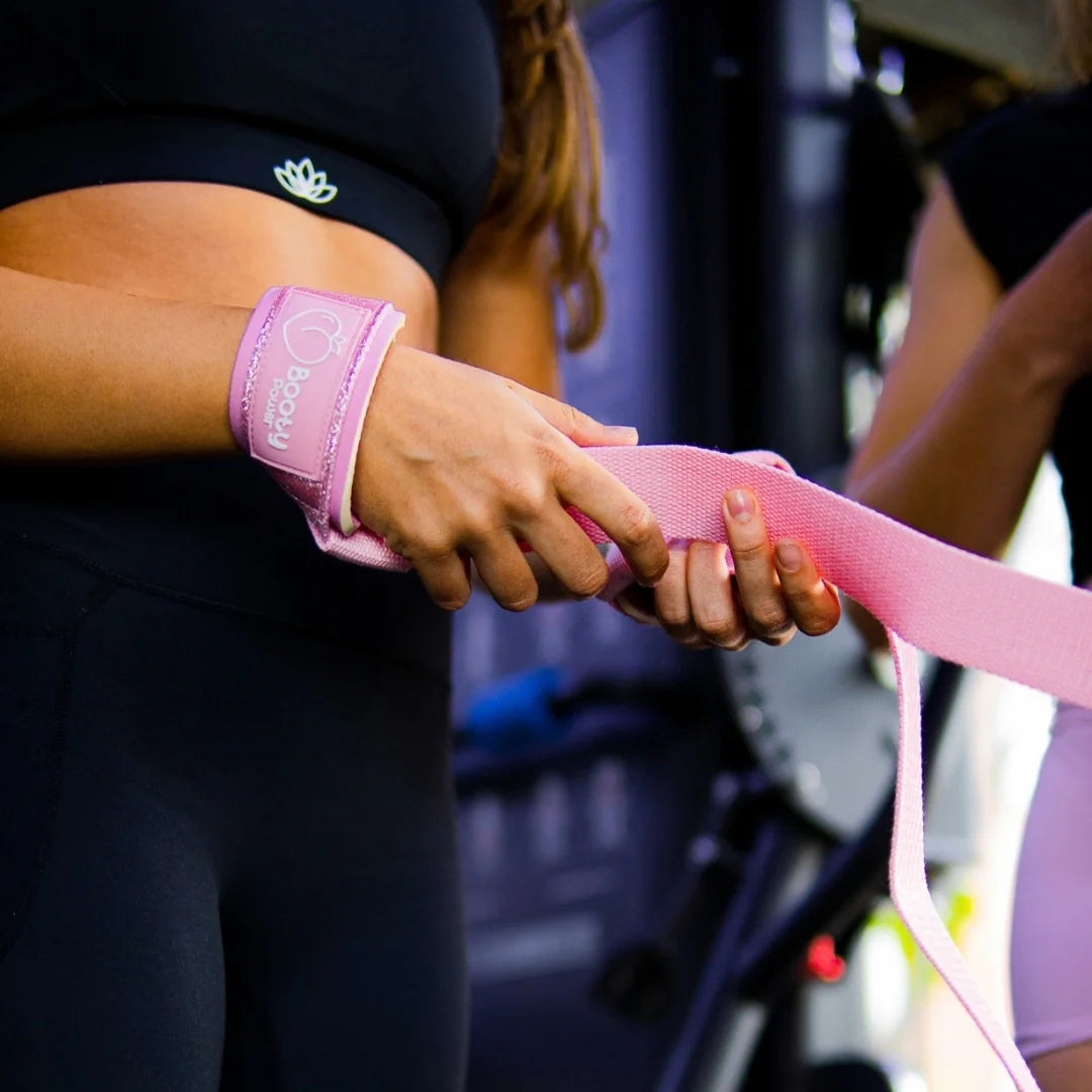 Straps Gym con Glitter Rosado