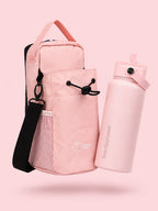 Pack Gym Bolso Magnético + Botella Térmica Rosa Pastel
