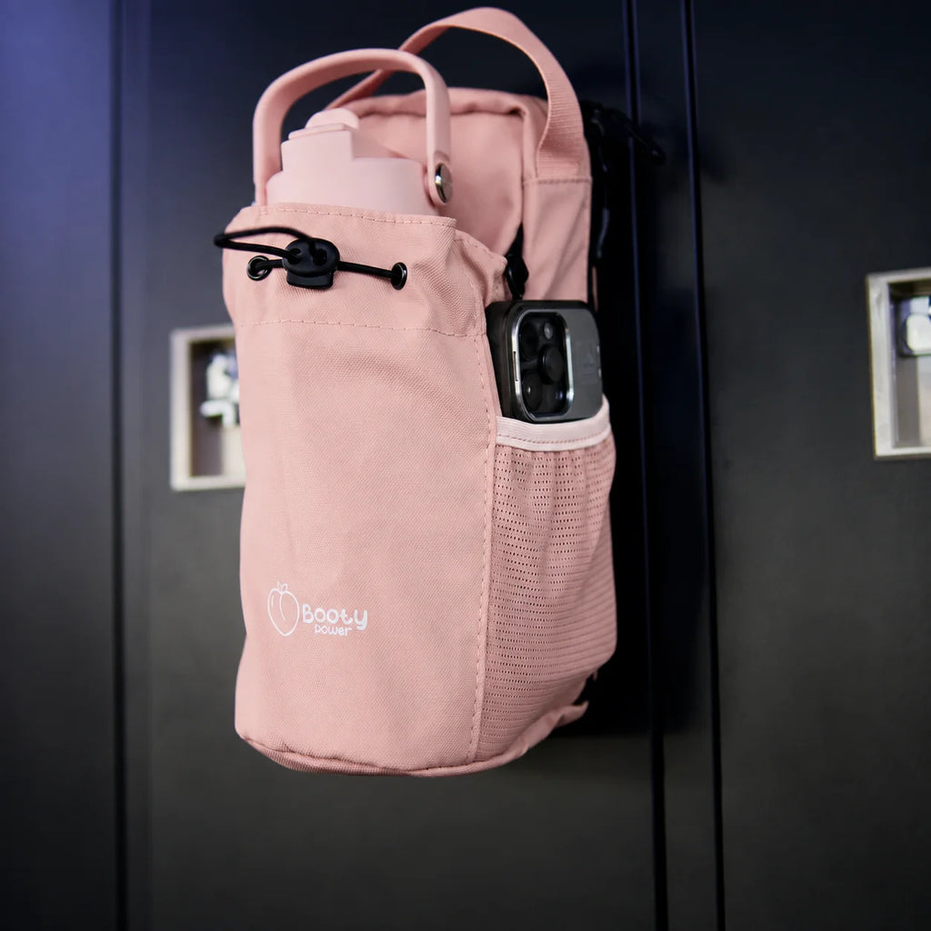 Pack Gym Bolso Magnético + Botella Térmica Rosa Pastel