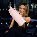 Pack Gym Bolso Magnético + Botella Térmica Rosa Pastel