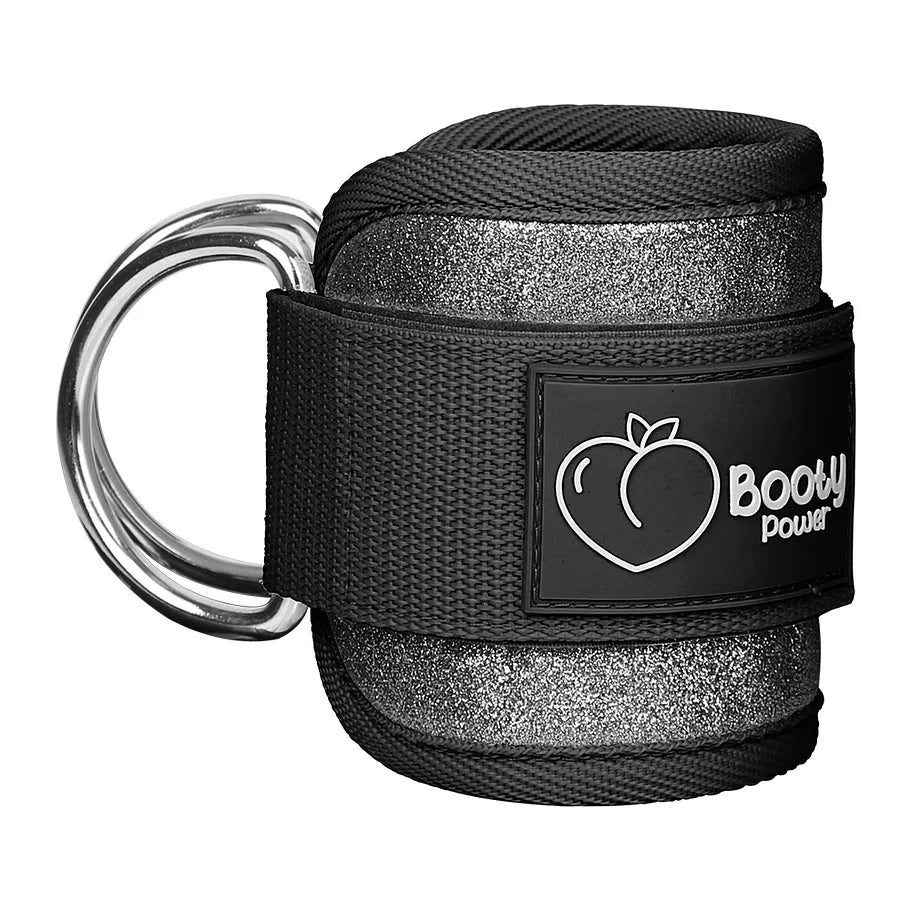 Tobillera Polea con Glitter Negro