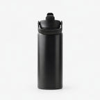 Botella térmica de acero inoxidable negra - 1L