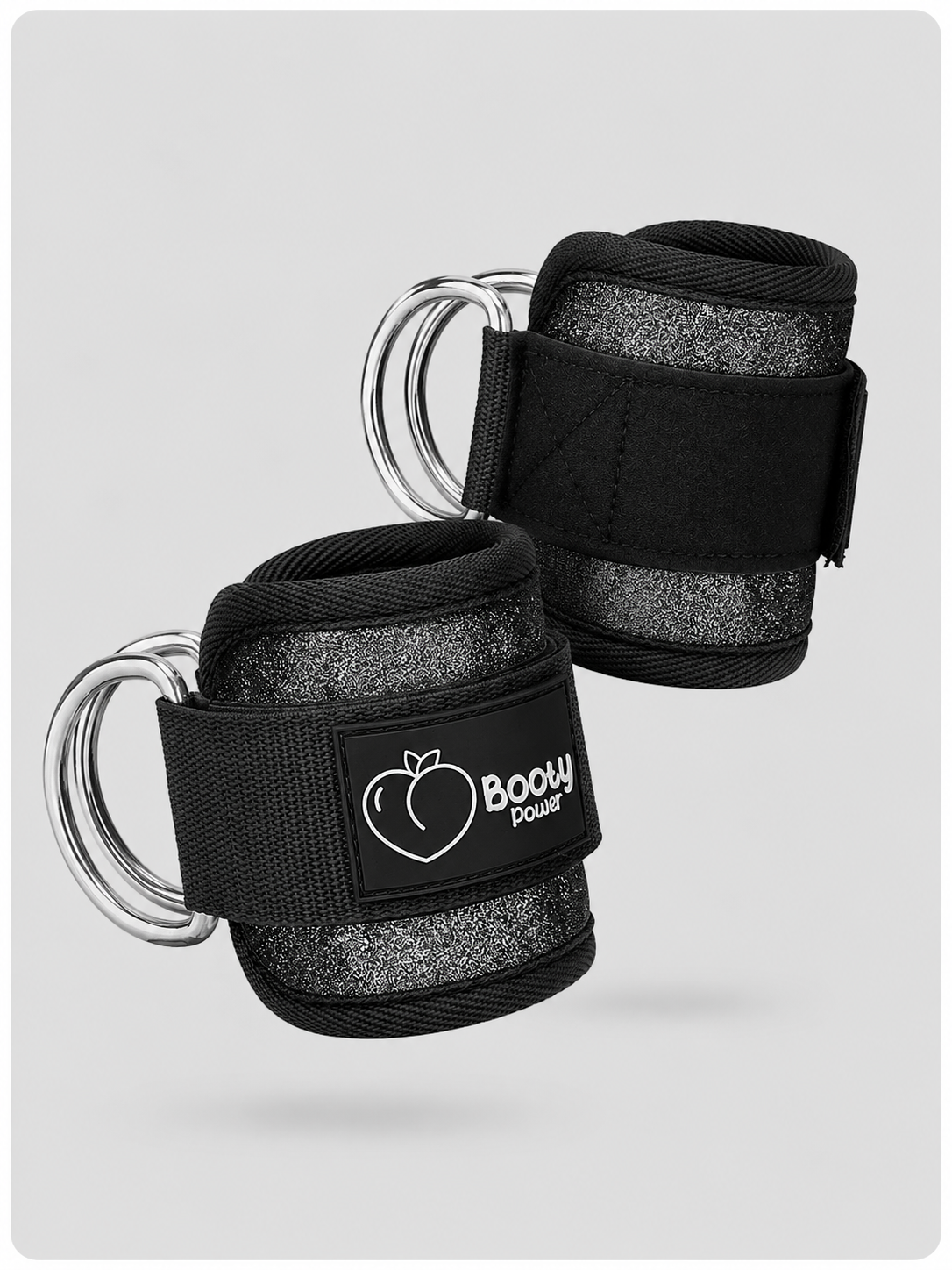 Tobillera Polea con Glitter Negro