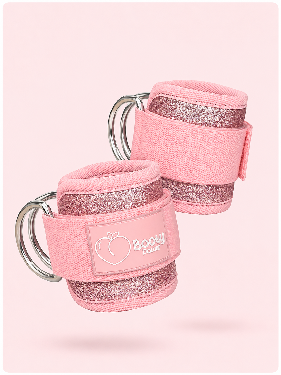 Tobillera Polea con Glitter Rosada